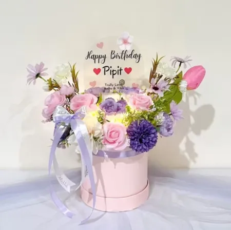 Bloom Box Akrilik Ucapan Ulang Tahun Kediri Kota